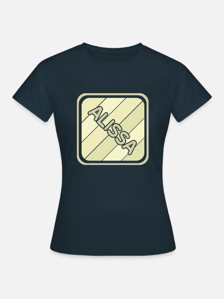 Mädchenname Alissa - Frauen T-Shirt - Navy