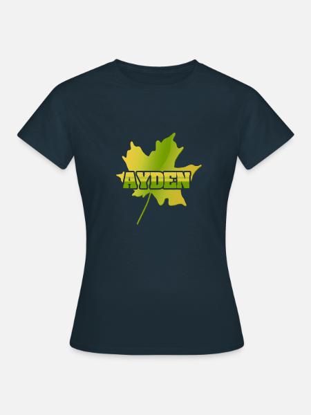 Geschenk für Ayden - Frauen T-Shirt - Navy