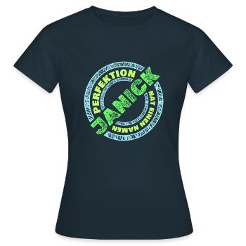 Stéphanie - T-shirt Femme - marine - Devant - AI Model Female 172 dark (172cm)