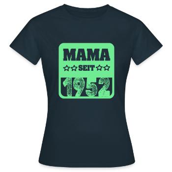 Mutti 1952 - Frauen T-Shirt - Navy - Vorne - AI Model Female 172 dark (172cm)