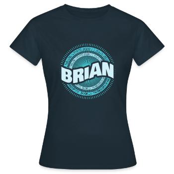 Brian - Frauen T-Shirt - Navy - Vorne - AI Model Female 172 dark (172cm)