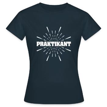 Intern as a job - Women's T-Shirt - navy - Front - AI Model Female 172 dark (172cm)