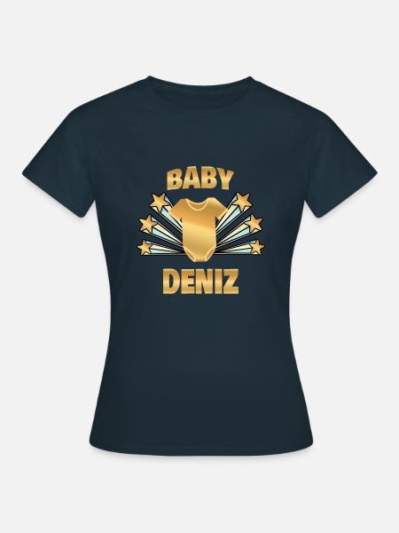 Geburt Deniz - Frauen T-Shirt - Navy