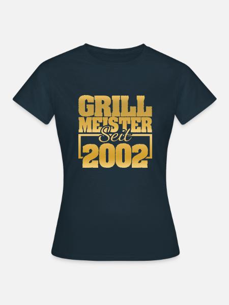 Grillfleisch 2002 - Frauen T-Shirt - Navy