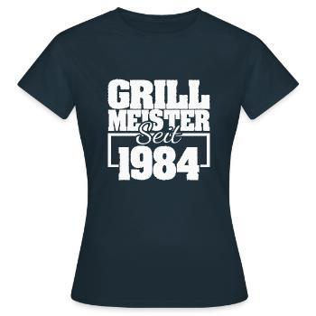 Accessoires de barbecue 1984 - T-shirt Femme - marine - Devant - AI Model Female 172 dark (172cm)