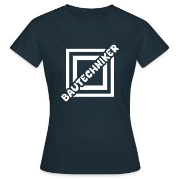 Bautechniker als Job - Frauen T-Shirt - Navy - Vorne - AI Model Female 172 dark (172cm)
