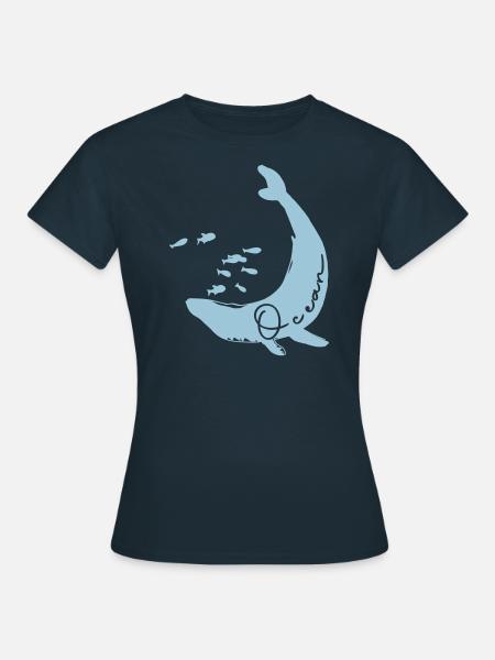 Ocean Design - Frauen T-Shirt - Navy