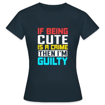 Coupable - Kripo Polizei Kriminaltechnik - T-shirt Femme - marine - Devant - AI Model Female 172 dark (172cm)