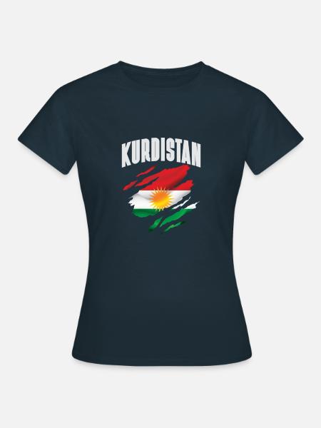 Flag of Kurdistan - Women's T-Shirt - navy