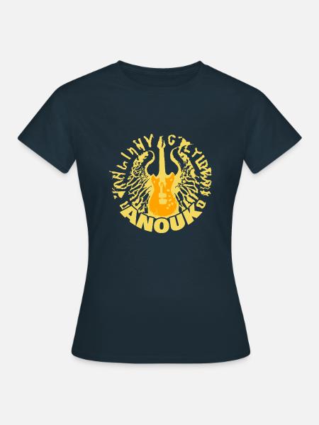 Anouk als Gitarre - Frauen T-Shirt - Navy