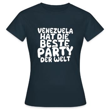 Venezuela as a holiday destination - Women's T-Shirt - navy - Front - AI Model Female 172 dark (172cm)