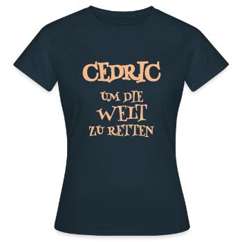 Helfer Cedric - Frauen T-Shirt - Navy - Vorne - AI Model Female 172 dark (172cm)