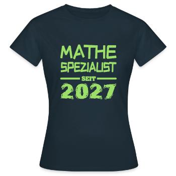 Witzig 2027 - Frauen T-Shirt - Navy - Vorne - AI Model Female 172 dark (172cm)