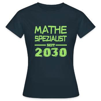 2030 2030 - Frauen T-Shirt - Navy - Vorne - AI Model Female 172 dark (172cm)
