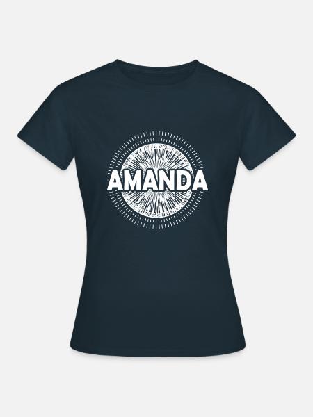 Geschenkidee Amanda - Frauen T-Shirt - Navy