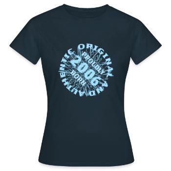 Spielfeld 2006 - Frauen T-Shirt - Navy - Vorne - AI Model Female 172 dark (172cm)