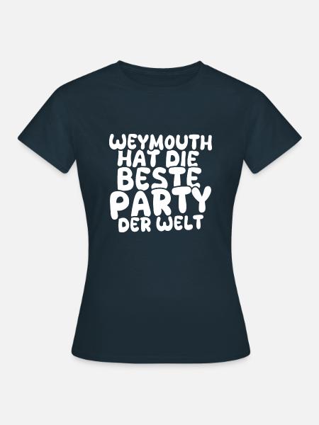 Geschenk für Weymouth - Frauen T-Shirt - Navy