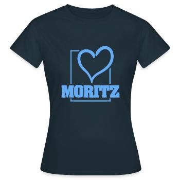 Gift for Moritz - Women's T-Shirt - navy - Front - AI Model Female 172 dark (172cm)