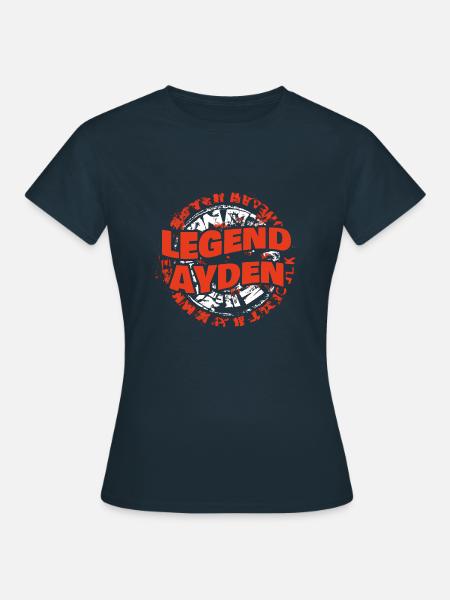 Geschenk für Ayden - Frauen T-Shirt - Navy