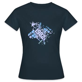 Ordinateur 1982 - T-shirt Femme - marine - Devant - AI Model Female 172 dark (172cm)