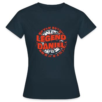 Daniel - Frauen T-Shirt - Navy - Vorne - AI Model Female 172 dark (172cm)