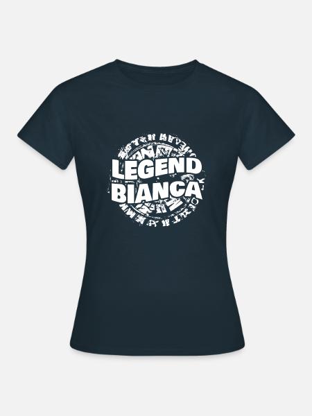 Frau Bianca - Frauen T-Shirt - Navy