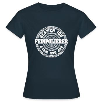 Cadeau pour polisseuse fine - T-shirt Femme - marine - Devant - AI Model Female 172 dark (172cm)