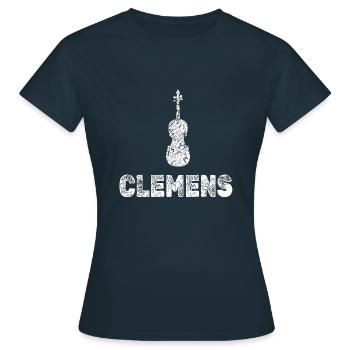 Viola Clemens - Women's T-Shirt - navy - Front - AI Model Female 172 dark (172cm)