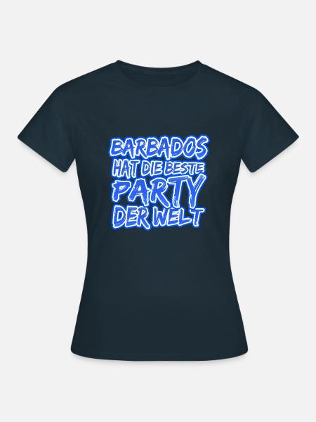 Barbados Barbados - Frauen T-Shirt - Navy