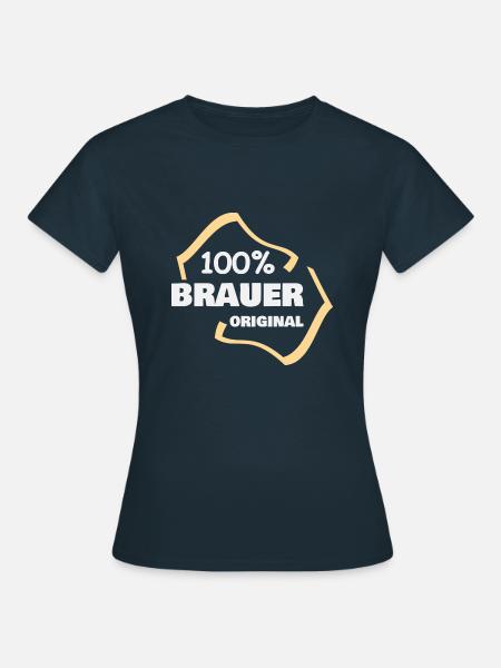 Brauer als Beruf - Frauen T-Shirt - Navy
