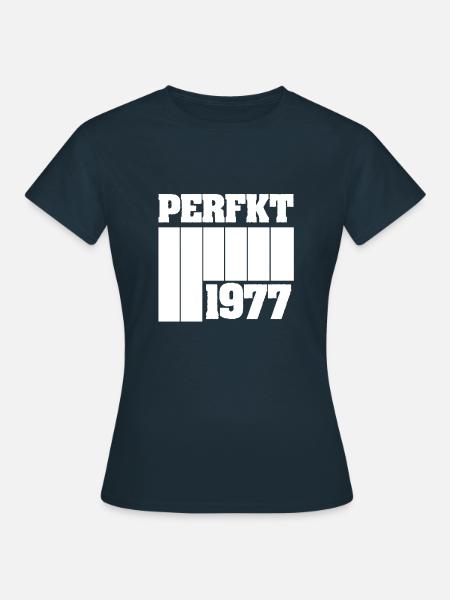 Einzigartig 1977 - Frauen T-Shirt - Navy