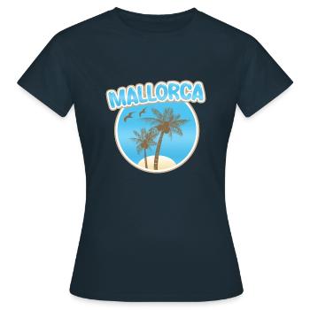 Majorque - T-shirt Femme - marine - Devant - AI Model Female 172 dark (172cm)