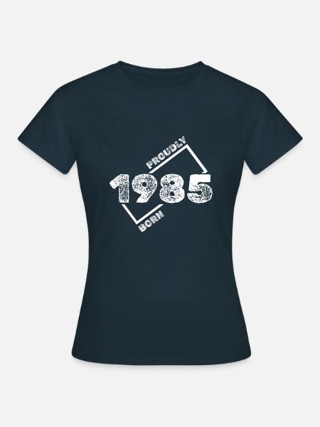 Geboren 1985 - Frauen T-Shirt - Navy