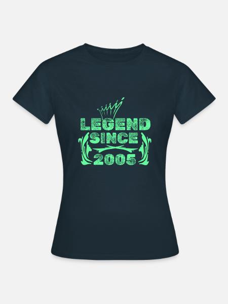 Geschenkidee 2005 - Frauen T-Shirt - Navy