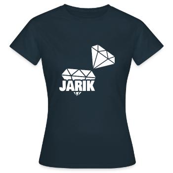 Jarik précieux - T-shirt Femme - marine - Devant - AI Model Female 172 dark (172cm)