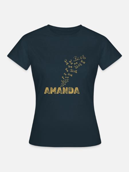 Boot Amanda - Frauen T-Shirt - Navy