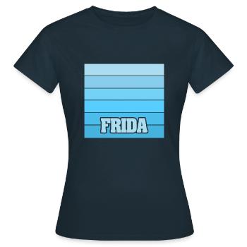 Nom de la femme Nom de la femme - T-shirt Femme - marine - Devant - AI Model Female 172 dark (172cm)