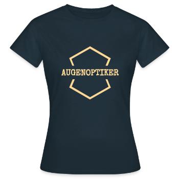 Le travail des optométristes - T-shirt Femme - marine - Devant - AI Model Female 172 dark (172cm)