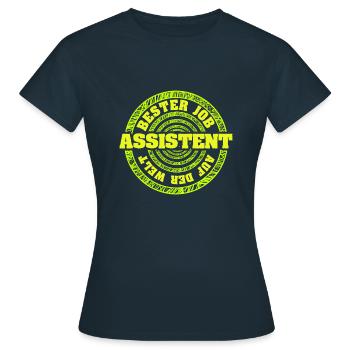 Assistant - Women's T-Shirt - navy - Front - AI Model Female 172 dark (172cm)
