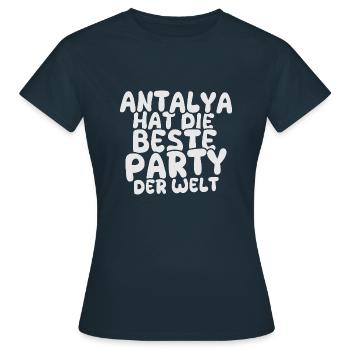 Geschenk für Antalya - Frauen T-Shirt - Navy - Vorne - AI Model Female 172 dark (172cm)