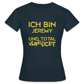 Jeremy - Frauen T-Shirt - Navy - Vorne - AI Model Female 172 dark (172cm)