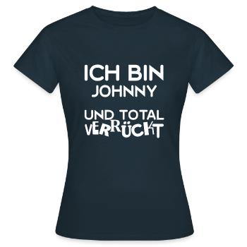 Cadeau pour Johnny - T-shirt Femme - marine - Devant - AI Model Female 172 dark (172cm)