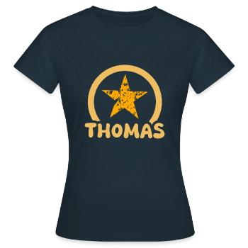 Thomas - Women's T-Shirt - navy - Front - AI Model Female 172 dark (172cm)