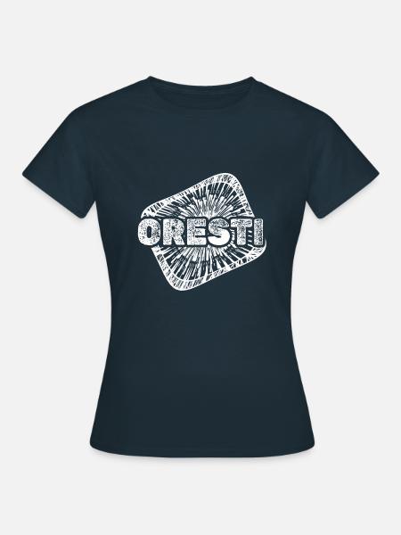 Geburt Oresti - Frauen T-Shirt - Navy