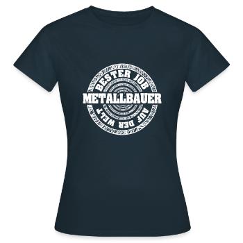 Travail de métallurgiste - T-shirt Femme - marine - Devant - AI Model Female 172 dark (172cm)