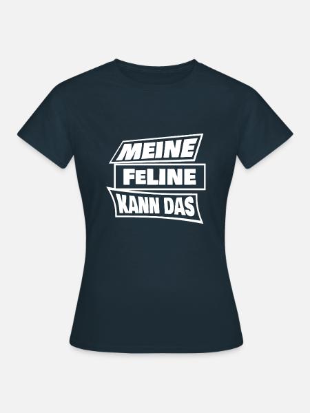 Feline - Frauen T-Shirt - Navy