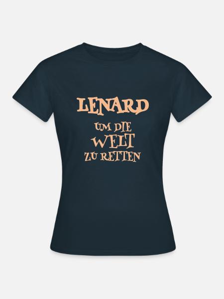 Helfer Lenard - Frauen T-Shirt - Navy
