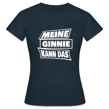 Ginnie Ginnie - T-shirt Femme - marine - Devant - AI Model Female 172 dark (172cm)
