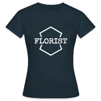 Florist - Frauen T-Shirt - Navy - Vorne - AI Model Female 172 dark (172cm)
