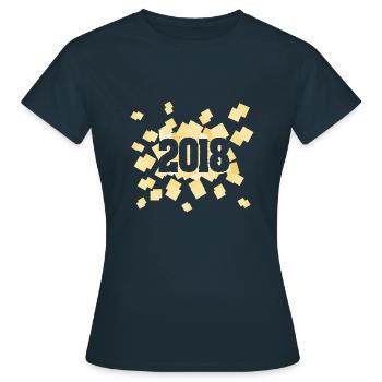 Born in 2018 - Women's T-Shirt - navy - Front - AI Model Female 172 dark (172cm)